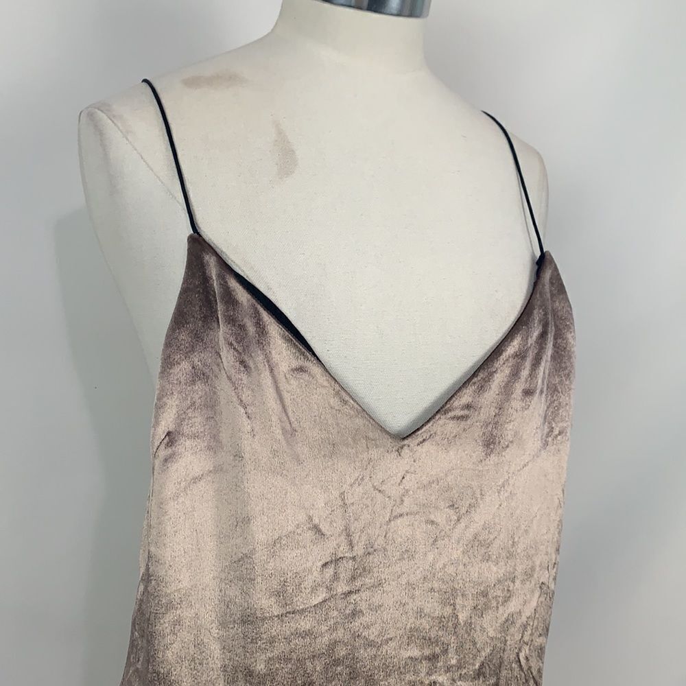 Rag and Bone NWT champagne velvet slip dress - Picture 3 of 11